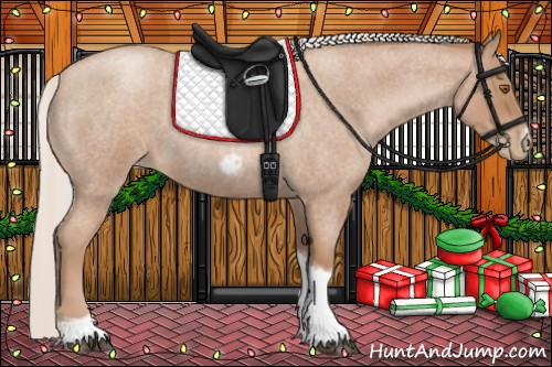 Horse Color:Silver Blue Roan Pearl Tobiano Frame 