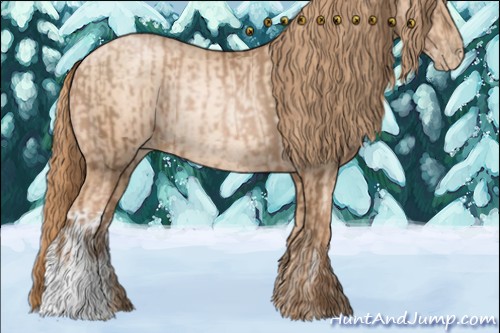 Horse Color:Liver Chestnut Pearl Rabicano  and Gold Champagne Pearl Rabicano 