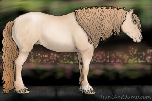 Horse Color:Gold Champagne Pearl Rabicano  and Gold Champagne Pearl Rabicano 