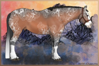 Horse Color:Brown Ice Splash 