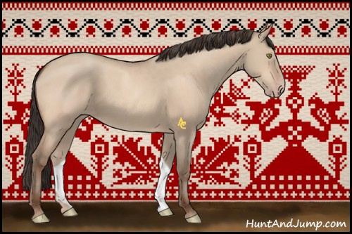 Horse Color:Amber Champagne Dun 