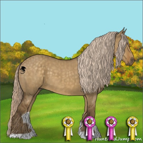 Horse Color:Chocolate Palomino Dun Brindle 