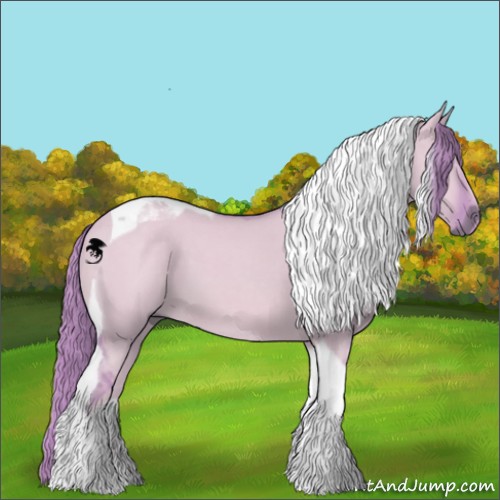 Horse Color:Watercolor Red Dun Tobiano 