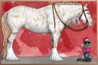 Horse Color:Gold Champagne Near Leopard and Gold Champagne Dun Near Leopard