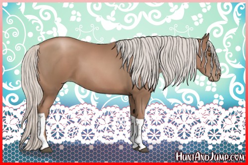 Horse Color:Silver Black Pearl Tobiano 