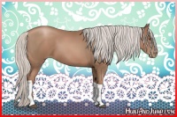 Horse Color:Silver Black Pearl Tobiano 