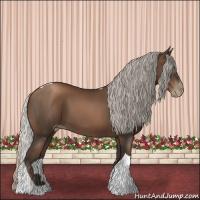 Horse Color:Gray Silver Black Pearl Tobiano 