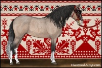 Horse Color:Bay Roan Dun Splash