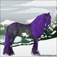 Horse Color:Watercolor Bay Ice Frame 