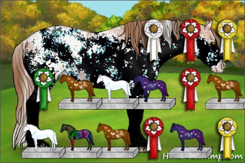 Horse Color:Bay Ice Pearl Sabino