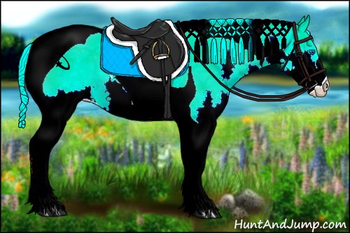 Horse Color:Palomino Ice Splash Tobiano Rabicano