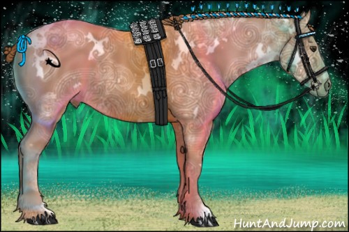 Horse Color:White Spotted Chestnut Ice 