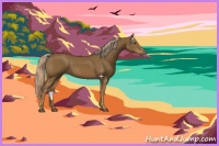 Horse Color:Chocolate Palomino 