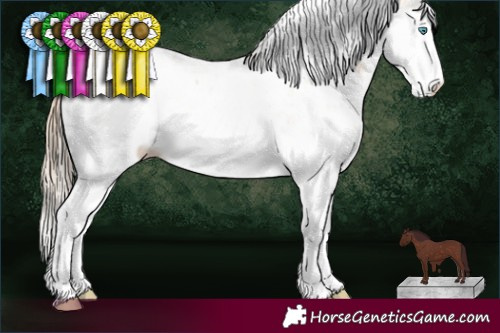 Horse Color:Chocolate Perlino Dun Sabino