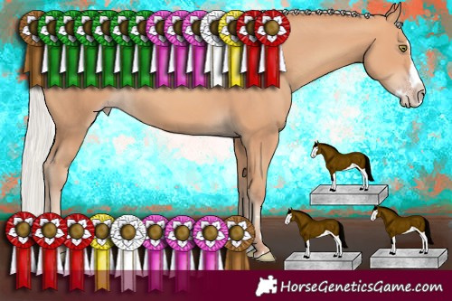 Horse Color:Silver Amber Champagne Splash