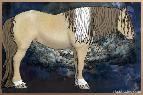Horse Color:Classic Cream Champagne Tobiano