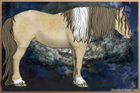 Horse Color:Classic Cream Champagne Tobiano 