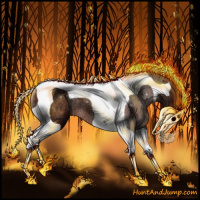 Horse Color:Painted Silver Brown Ice Tobiano Rabicano 