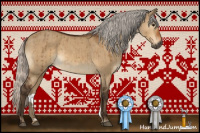 Horse Color:Gray Silver Bay Dun Brindle 