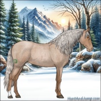 Horse Color:Silver Blue Roan Pearl 