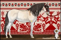 Horse Color:White Spotted Amber Champagne Dun 