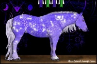 Horse Color:Watercolor White Spotted Chocolate Silver Black Chinchilla 