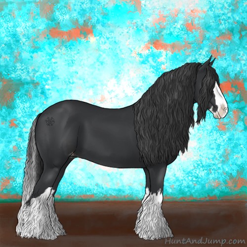 Horse Color:Black Splash Varnish 