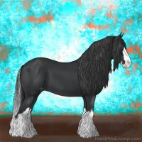 Horse Color:Black Splash Varnish 