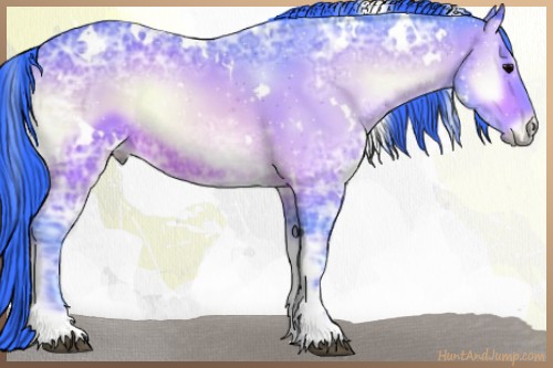 Horse Color:Watercolor White Spotted Brown Ice Onyx
