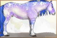 Horse Color:Watercolor White Spotted Brown Ice Onyx