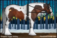 Horse Color:Bay Splash Tobiano