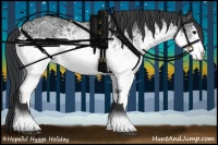 Horse Color:White Spotted Black Rabicano 