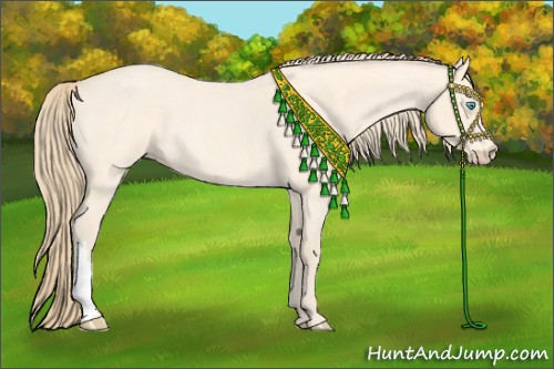 Horse Color:Perlino Roan 