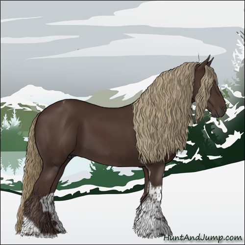 Horse Color:Liver Chestnut Tobiano 
