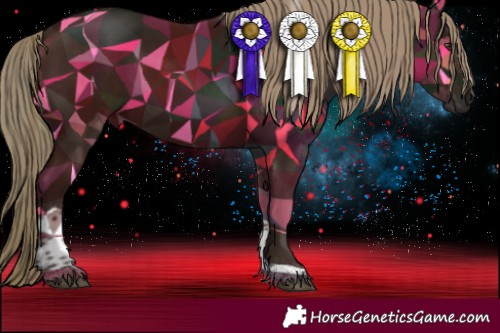 Horse Color:Liver Chestnut Tobiano 