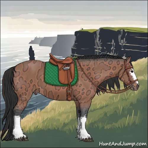 Horse Color:White Spotted Bay Ice