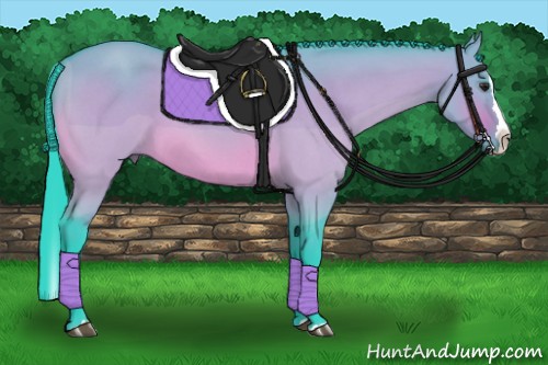 Horse Color:Watercolor Brown Roan Dun Splash 