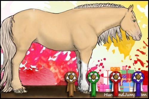 Horse Color:Gold Cream Champagne Tobiano 