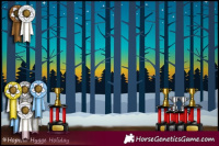 Horse Color:White Spotted Chestnut Tobiano  and Gray White Spotted Chestnut Tobiano 