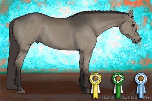 Horse Color:Smoky Grullo Rabicano 