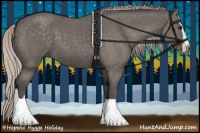Horse Color:Silver Blue Roan Sabino 
