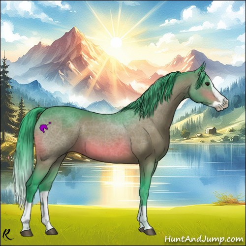Horse Color:Watercolor Bay Splash 