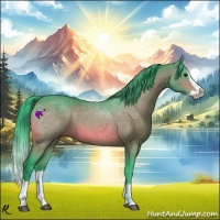 Horse Color:Watercolor Bay Splash 