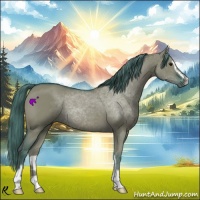Horse Color:Watercolor Smoky Grullo Sabino 