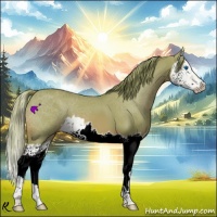 Horse Color:Watercolor Chestnut Splash 