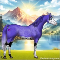Horse Color:Watercolor Liver Chestnut Splash 