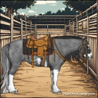 Horse Color:Blue Roan Splash Frame Rabicano