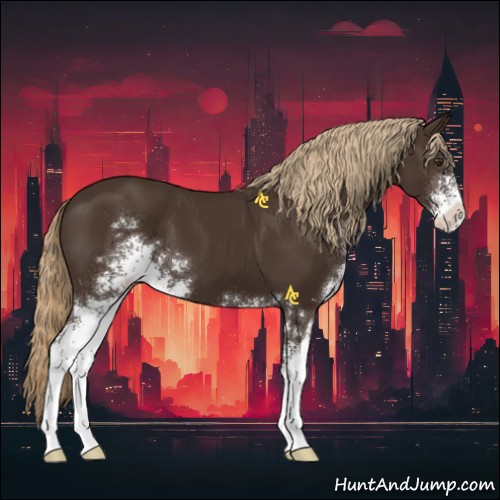 Horse Color:Liver Chestnut Sabino 