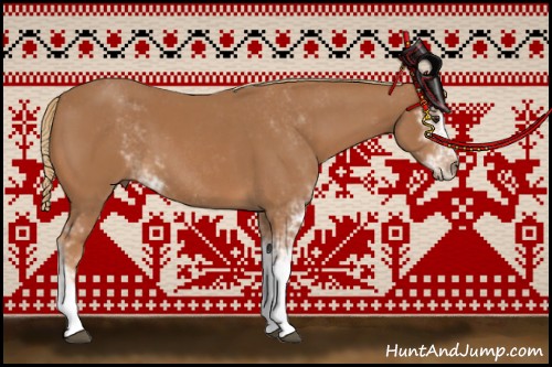 Horse Color:Chestnut Sabino