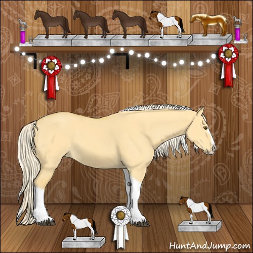 Horse Color:Palomino Dun Splash Tobiano